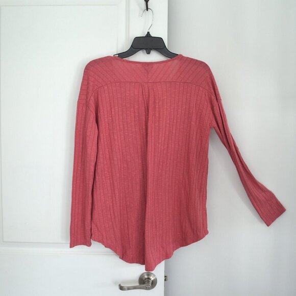 a.n.a. Ribbed Scoop Neck Sweater Pink Size M - Picture 8 of 10